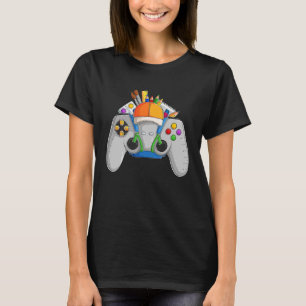 Funny School Controller For Video Games Gamer Boys T-Shirt