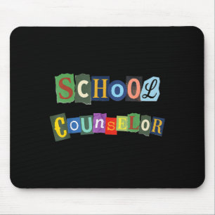 Funny school counselor appreciation women mouse pad