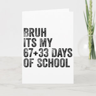 Funny School Countdown Student Teacher Clroom Humo Card