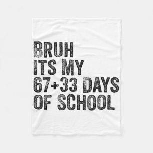 Funny School Countdown Student Teacher Clroom Humo Fleece Blanket