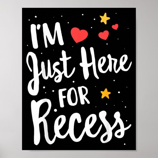 Funny School Gift For Teachers Students Monitor Poster (Front)