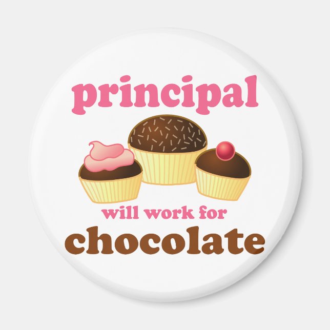 Funny School Principal Magnet (Front)