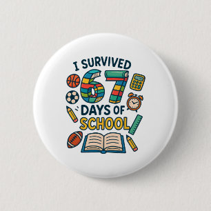 Funny School Six Seven Meme Student Teacher Joke 6 Cm Round Badge