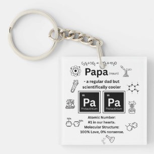 Funny Science Dad Father’s Day PaPa  Key Ring