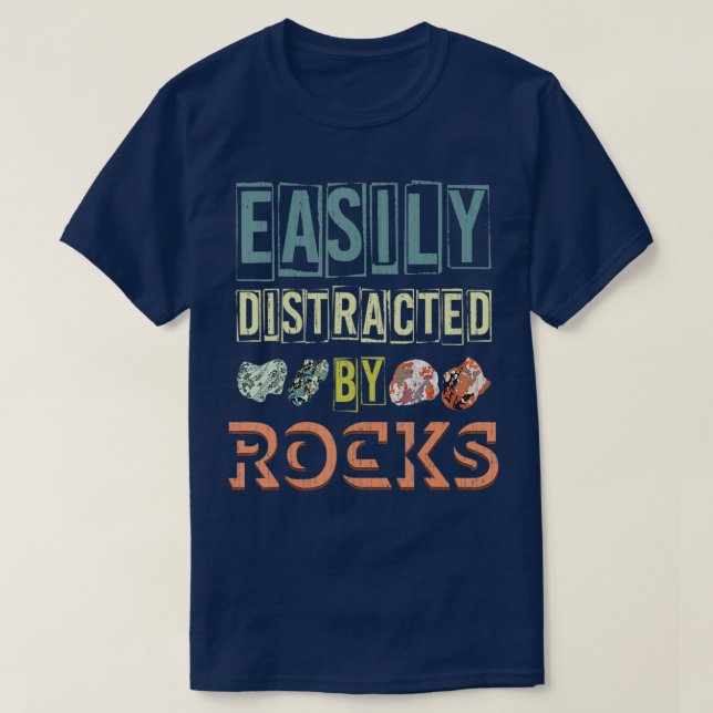 Funny Science Geologist Rock Collector Paleontolog T-Shirt (Design Front)
