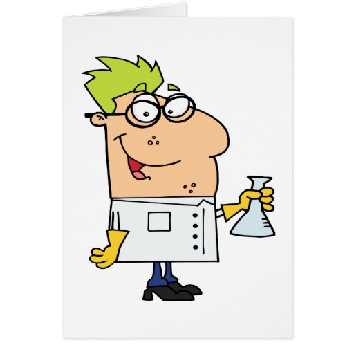 Mr science. Science character.