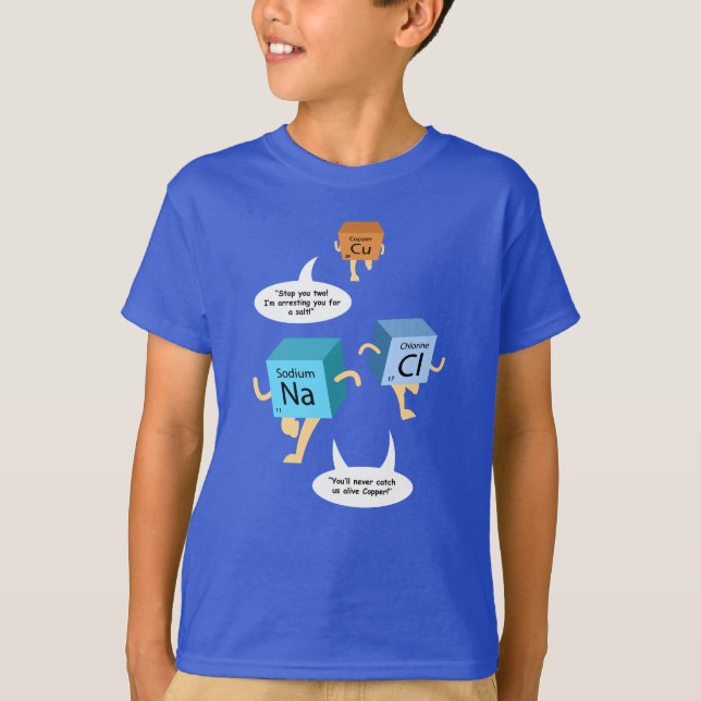 Funny Science Periodic Table Elements Chemistry T-Shirt (Front)