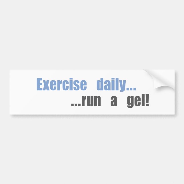 Funny science research products bumper sticker (Front)