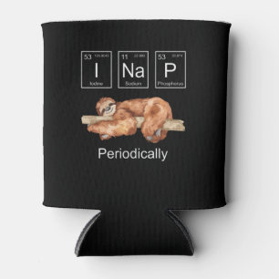 Funny Science Sloth Can Cooler