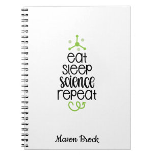 Funny Science student school personalised gift Notebook