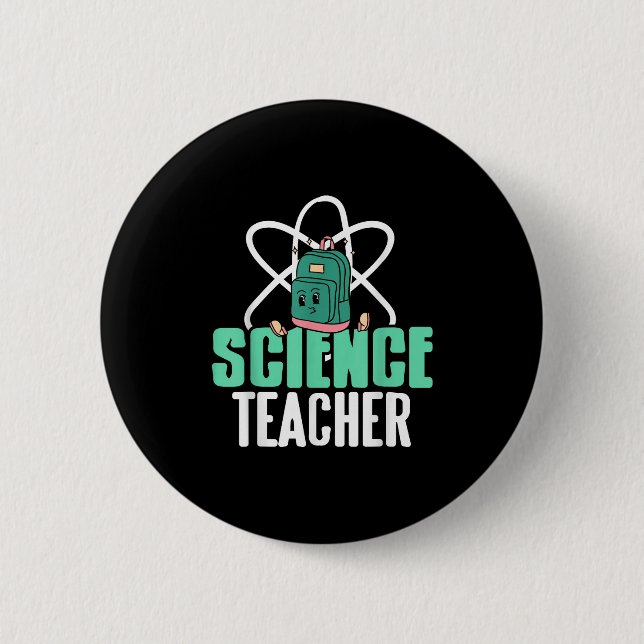 Funny Science Teacher Backpack School Humour  6 Cm Round Badge (Front)