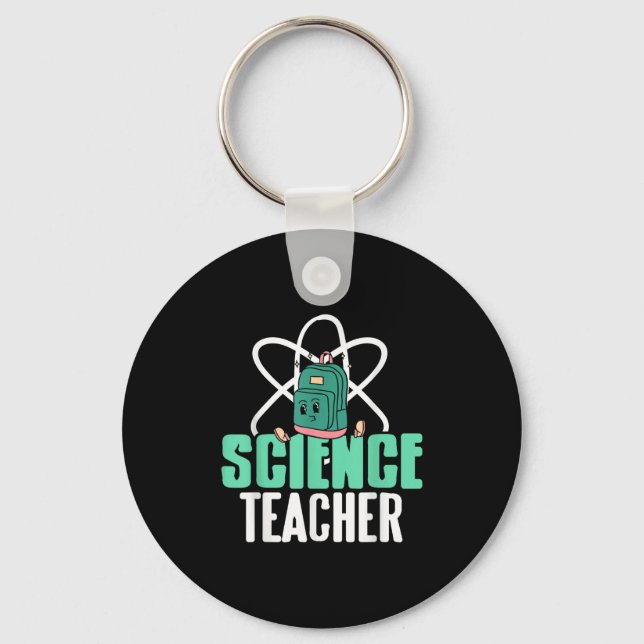 Funny Science Teacher Backpack School Humour  Key Ring (Front)