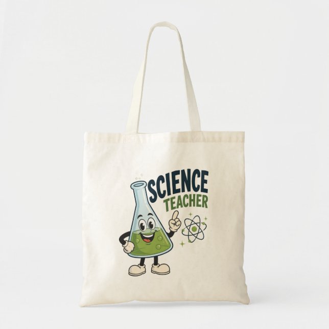 Funny Science Teacher Gift Tote Bag (Front)