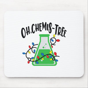 Funny Science Teacher Oh Chemistree Chemistry Chri Mouse Pad