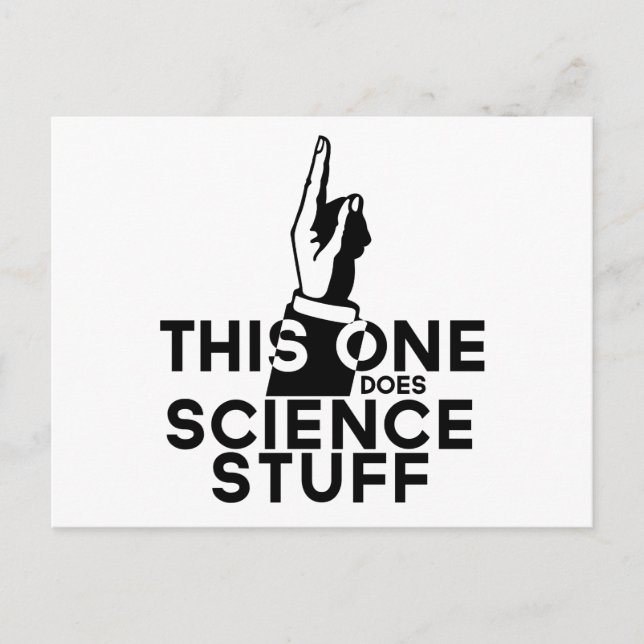 Funny Science - Vintage This One Does Science Postcard (Front)