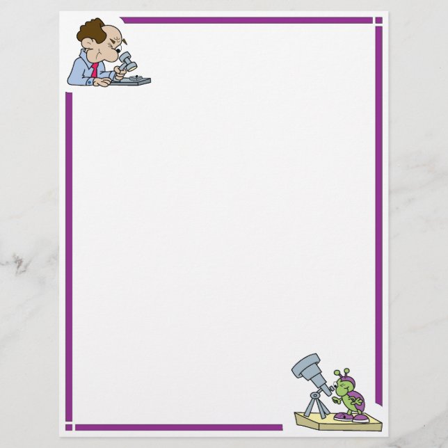 Funny Scientists Letterhead (Front)