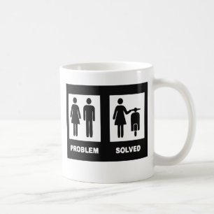Funny scooter girl - no problem coffee mug