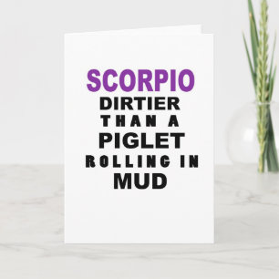 Funny Scorpio Birthday Card