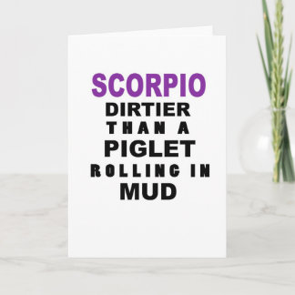 Funny Scorpio Birthday Card