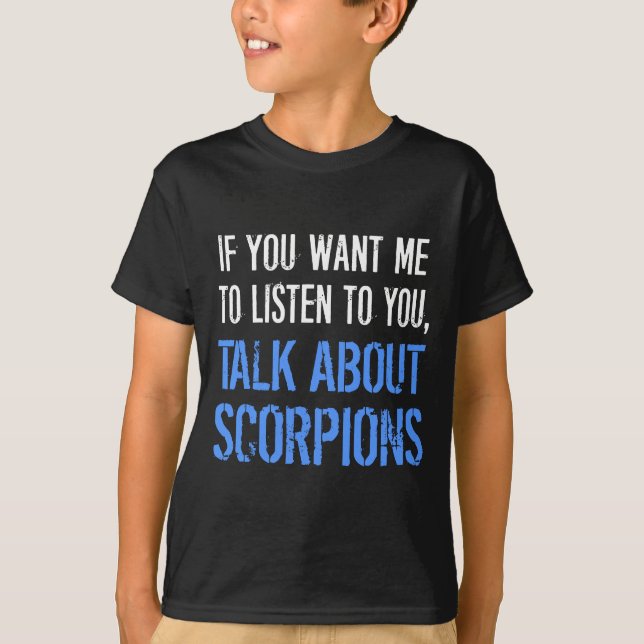 Funny Scorpions T Shirt (Front)