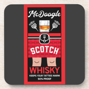 Funny Scotch Whisky Coaster