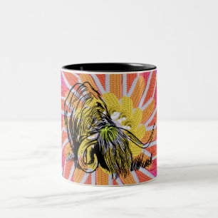 Funny Scottish Highland Cow Two-Tone Coffee Mug