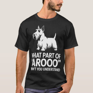 Funny Scottish Terrier Art For Scottie Dog T-Shirt