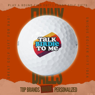Funny Scramble Golf Dad Talk Birdie To Me Retro Balls