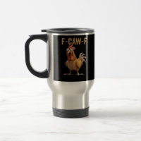Funny Screaming Chicken F-Caw-F Joke Design Classi