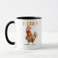 Funny Screaming Chicken F-Caw-F Joke Essential
