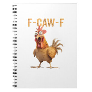Funny Screaming Chicken F-Caw-F Joke Essential Notebook