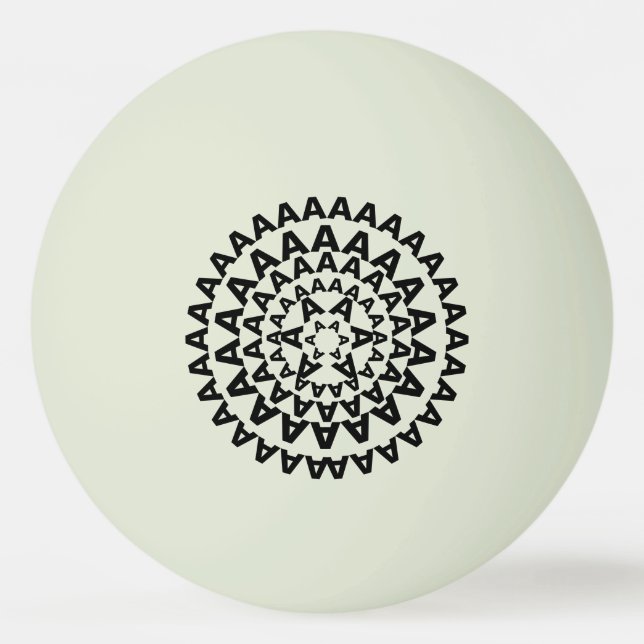 funny screaming glow in the dark ping pong ball (Front)