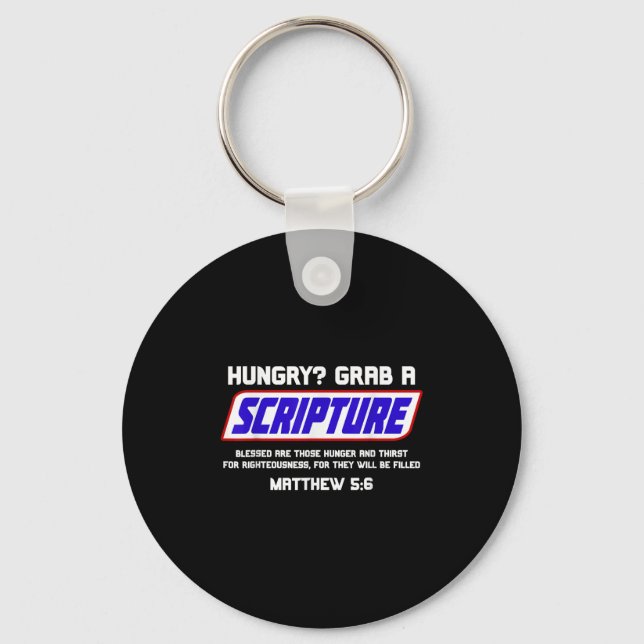 Funny Scripture Gifts, Bible Verse, Famous Scriptu Key Ring (Front)