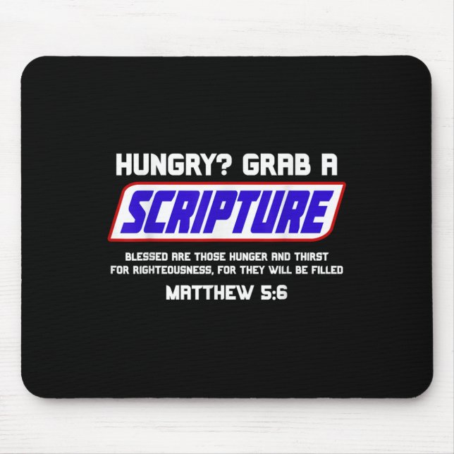 Funny Scripture Gifts, Bible Verse, Famous Scriptu Mouse Pad (Front)