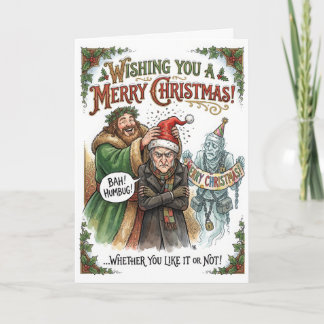 Funny Scrooge Christmas – Bah Humbug Card