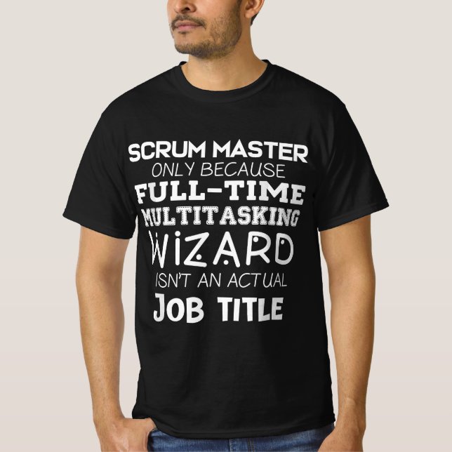 Funny Scrum Master Gift Agile Development Team T-Shirt (Front)