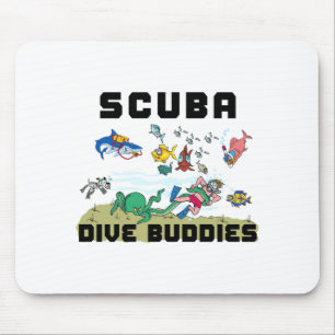 Funny Scuba Dive Buddy  Mouse Pad