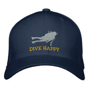 Funny SCUBA Dive Embroidered Cap