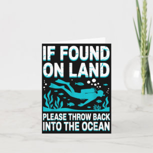 Funny Scuba Diving Art For Men Women Scuba Dive Sc Card