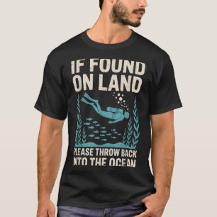 Funny Scuba Diving Art For Men Women Scuba Diver S T-Shirt