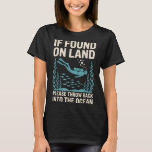 Funny Scuba Diving Art For Men Women Scuba Diver S T-Shirt
