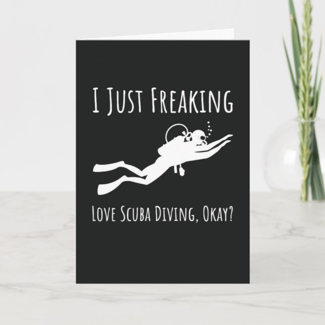 Funny Scuba Diving Cards Ocean Divers Snorkelling (Front)