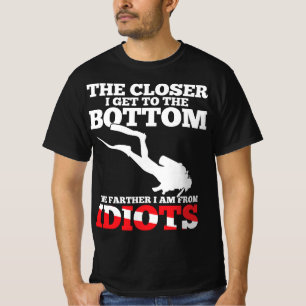 Funny Scuba Diving Flag Dive Quote Scuba Diver Gif T-Shirt