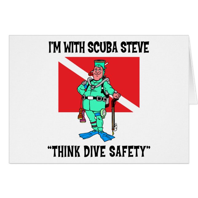 Funny SCUBA Steve (Front Horizontal)