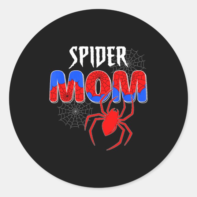 Funny Sders Mom Matching Family Birthday Mother's  Classic Round Sticker (Front)