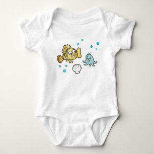 Funny sea animals baby bodysuit