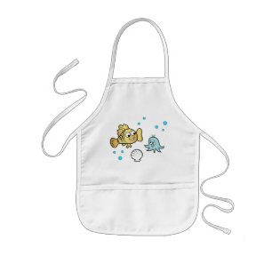 Funny sea animals kids apron