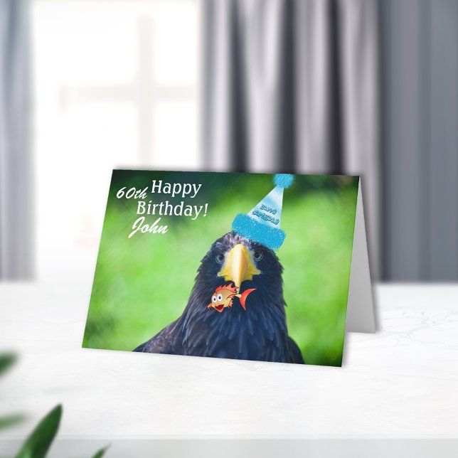 Funny Sea-hawk Bird•Happy Birthday Card (Creator Uploaded)