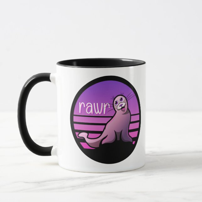 Funny Sea Lion Seal Animal Pun Mug (Left)