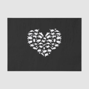 Funny Sea Turtle Gift Men Women Cool Turtles Heart Tissue Paper
